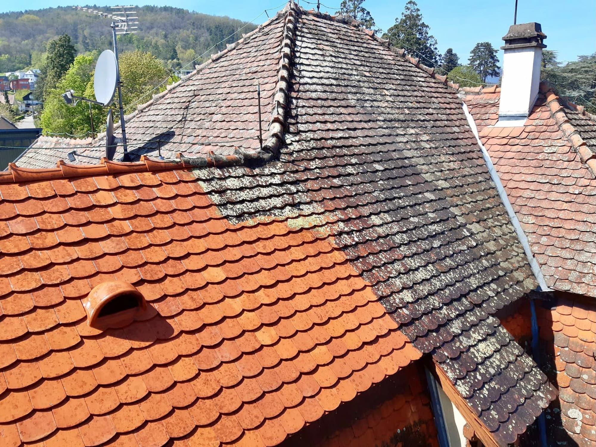 NETTOYAGE_DEMOUSSAGE_TRAITEMENT_TOITURE3 | Travaux Toiture Haut Rhin Nettoyage, démoussage et traitement de toiture dans le Haut-Rhin à Colmar et Altkirch Rixheim 1